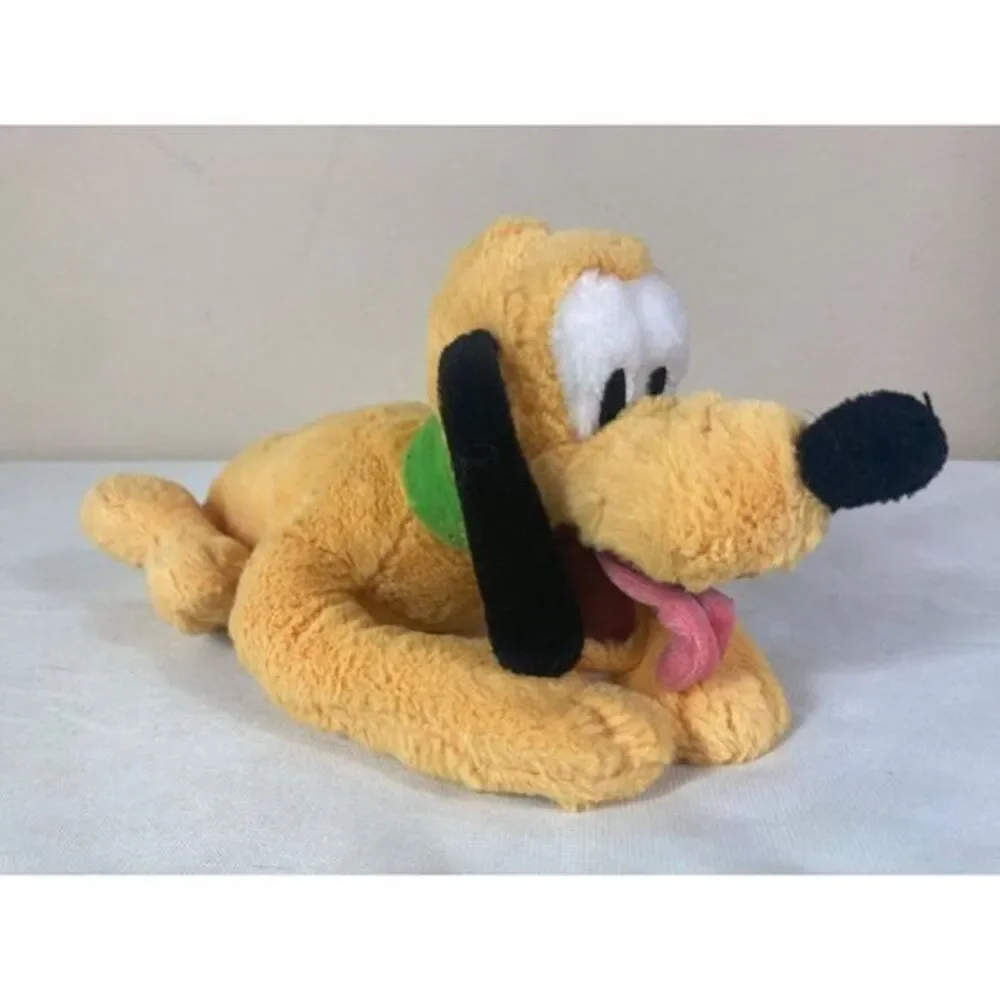 Disney Parks Pluto Plush Dog Laying Down Mickey Mouse Stuffed Animal Toy‎